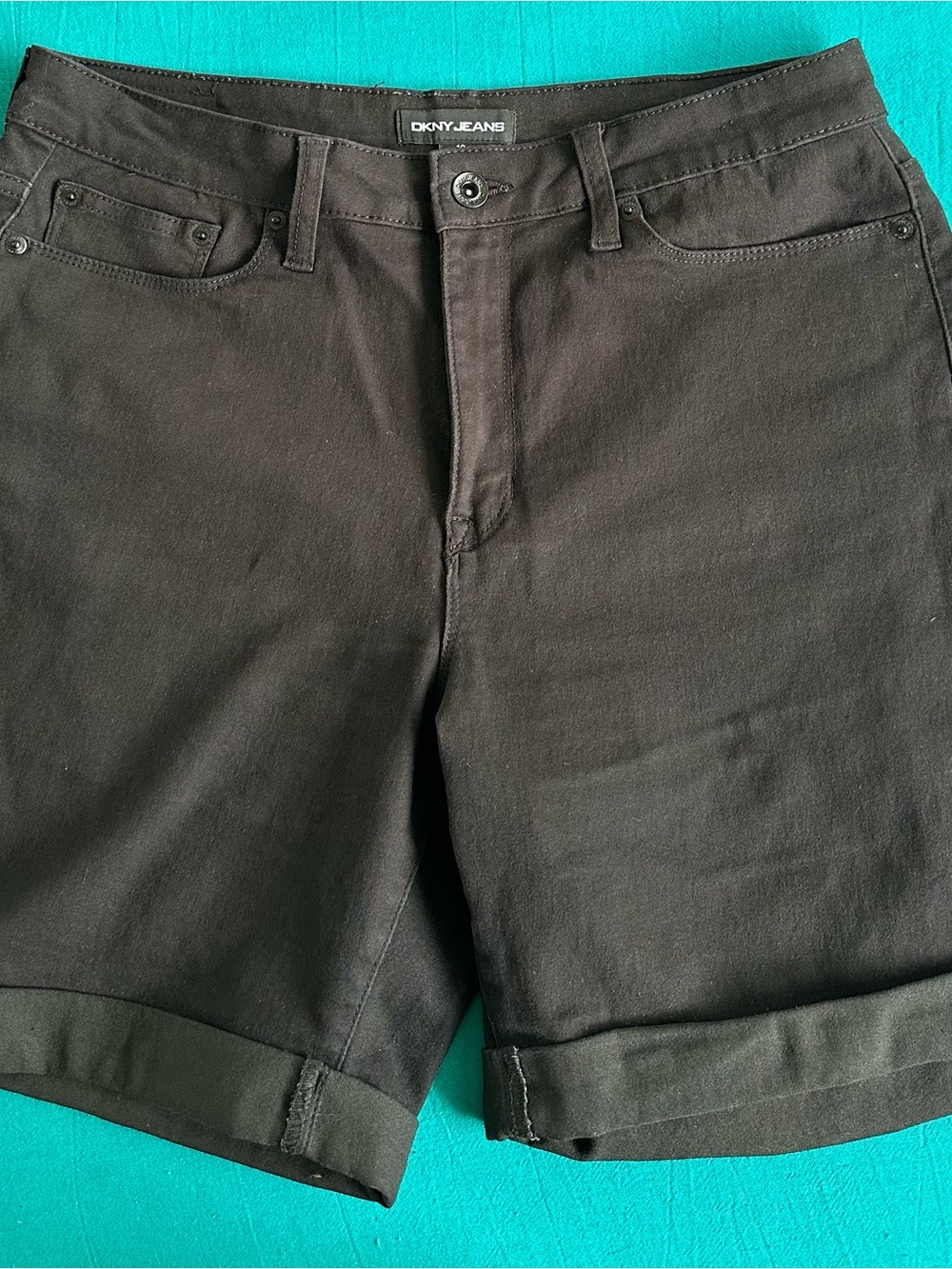Dkny Women’s Black denim Shorts like new!!